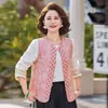 Chaqueta Chaleco de Primavera Estilo de Gama Alta para Mamás Nuevo Modelo 2026 Ropa para Mujeres de Mediana Edad y Mayores Primavera y Otoño Top de Estilo Étnico con Cuentas