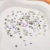 Diamante con forma de color AB transfronterizo, destello de caballo, ojo de caballo, gota de agua, diamante de fondo plano, broca para uñas, broca mezclada, joyería para uñas al por mayor