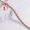 Fita Jacquard simples em forma de oito de 1CM para têxteis domésticos, decorações de janela, enfeites de vestuário, acessórios de renda DIY feitos à mão G3667