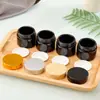 Botella de Vidrio Negra Brillante para Crema Manchas Sellada 30G50G Botella para Pasta Crema para Ojos Cosméticos Muestra Portátil Botella Vacía