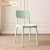 Silla de Plástico de Lujo Ligero Respaldo Silla Ocio Comercial Taburete Negro Comedor Restaurante Mesa y Sillas de Comedor Uso en el Hogar