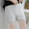 Calça de Segurança Feminina Verão Renda Renda Dupla Camada Usável por Dentro Usável por Fora Usável Anti-corrida Leggings Leves Shorts de Segurança Finos para Mulheres
