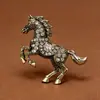 Transmisión en Vivo de Nuevos Broches, Serie Año del Caballo, Serie Zodiaco, Buena Suerte, Serie de Moda Estilo Coreano, Pines Exquisitos