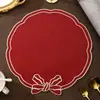 Tapetes de Mesa Bordados Atacado Transfronteiriço, Tapetes Resistentes ao Calor, à Prova de Óleo, Impermeáveis, Resistentes a Manchas, Tecido de Alta Qualidade Bordado Tapetes de Mesa de Jantar Ins
