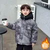 Chaqueta de Algodón Grueso para Niños Invierno 2025 Nueva Ropa de Invierno para Niños Mayores Abrigo de Algodón con Plumas para Niños Moderno