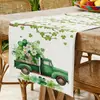 Fornecedor da Fábrica Fornece Bandeirinhas de Mesa para o Dia de São Patrício, Impressão em Tecido para Decoração de Casa, Toalhas de Mesa Térmicas, Atacado Multicor e Multiestilo