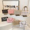 Bolso de Cena Transfronterizo Bolso Clutch Europeo y Americano Retro Bolso de Hombro Cruzado de Moda Bolso de Mano Moderno Bolso de Cadena Simple para Mujer