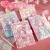 Diário de Mão para Meninas, Caderno Fofo Coração Girly Ins Novo com Aparência de Alta Qualidade Super Fofo Estilo Japonês Desenho Animado Diário