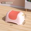 Taburete de silla de montar infantil de plástico creativo para el hogar, sala de estar, baño, reposapiés bajo antideslizante, taburete para cambiar zapatos para adultos engrosado y duradero
