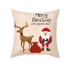 Fronha de Almofada de Natal Personalizada Transfronteiriça Desejo Desenho Animado Estampado Couro de Pêssego Almofada para Casa de Natal Almofada de Sofá