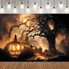 Tela de Fondo de Halloween de Terror de Nuevo Estilo Transfronteriza con un Toque de Alta Gama, Decoración de Pancarta Festiva para Fiesta, Tela para Colgar en la Pared