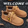 Zapatos Casuales Planos de Estilo Retro Estilo Hong Kong, Talla Grande, Nuevos para Primavera y Otoño, Zapatos Birkenstock con Cordones de Caña Baja de Moda para Hombre
