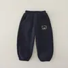Pantalones de forro polar para niños, nuevos estilos otoño/invierno, pantalones gruesos de forro polar de doble cara para bebés, pantalones casuales para niños, disponibles al por mayor