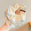 Goma para el pelo de niña con lunares y encaje, accesorio para el pelo para moño infantil, goma para el pelo de niña, cuerda elástica para el pelo, adorno para el pelo
