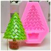 Molde para hornear de silicona para bricolaje, molde para maceta de árbol de Navidad, molde para pastel de caramelo, adornos de silicona para hornear, piedra