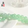 Beibeifu Jade Maçã Calcedônia Contas Soltas Contas Redondas Semi-Acabadas Joias DIY com Contas Calcedônia Verde Atacado