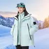 Vestuário de Montanhismo Três em Um Tendência Pesca Destacável Estilo Montanha Conjunto de Duas Peças Outono e Inverno Jaqueta à Prova de Vento e Impermeável para Homens e Mulheres