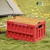 Caja de Almacenamiento para Camping, Caja de Almacenamiento para Acampar en Coche, Organizador de Maletero de Coche, Caja de Almacenamiento Plegable Grande para Exteriores
