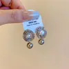 [Liquidación] Pendientes de Perla Incrustados con Diamantes, Lujo Accesible, Pendientes de Gama Alta, Pendientes de Moda y Versátiles, Venta al por Mayor para Mujeres