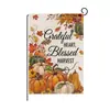 Bandera de Jardín de Acción de Gracias de Amazon Cosecha de Otoño Calabaza Decoración de Patio Bandera Decorativa de Acción de Gracias