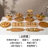 Expositor de postres, mesa expositora para pausa del té, bandeja expositora de snacks, bandeja para snacks de té, soporte para pasteles, soporte para snacks de té de la tarde