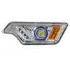 Ensamblaje de intermitente Haibao luz de coche con toldo totalmente cerrado faro de vehículo de cuatro ruedas faro delantero triciclo eléctrico