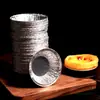 Nueva Bandeja de Aluminio para Tartaletas de Huevo Molde para Tartaletas de Huevo Molde para Tartaletas de Huevo Molde para Tartaletas Portuguesas Molde Redondo de Papel de Aluminio Molde para Pasteles Pequeños Snow Mei Niang