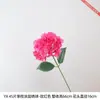Se utilizan 45 hortensias artificiales de un solo tallo recubiertas como accesorios de fotografía, creando una escena visualmente rica y llamativa.