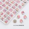 Dongzhou Cristal Redondo Arte de Uñas Diamante Venta al por Mayor Ss39 Flash K9 Fondo Puntiagudo Diamante de Vidrio 53 Cortes Diamante Pila Accesorios de Joyería