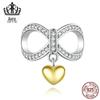 Amazon Hot Sale 8 Prata Esterlina S925 Platina Contas DIY Pulseira Acessórios Contas de Zircão Original