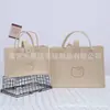 Bolso de Mano de Gato de Fieltro Nuevo Lindo Oso de Dibujos Animados Simple Color Sólido Bolsa de Compras Gran Capacidad Bolso Tote Portátil