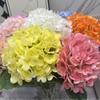 Hortensia hidratante de tacto real, decoración de boda, exhibición floral suave para hotel, decoración de mesa de sala de estar, fotografía de flores falsas