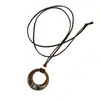 Collar Largo con Colgante Circular Vintage para Mujer 2025 Nuevo Estilo Gama Alta Nuevo Estilo Chino Elegante Nicho Versátil Cadena para Clavícula