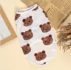 Roupas de Cachorro para Animal de Estimação Novas de Verão Colete Fino Poliéster Estampado Frutas Fofo Teddy Bomei Roupas de Gato
