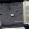 Collar Cruz X de Concha Blanca Natural Turquesa Shangmei para Mujer Accesorio de Alta Gama Exquisito Lujo Ligero Nicho Oro Rosa