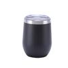 Huevera de acero inoxidable de 12 oz exclusiva transfronteriza, taza de vino tinto de acero inoxidable al vacío de doble capa con forma de huevo, taza de cáscara de huevo