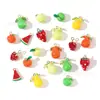 Accesorios de Joyería con Goteo de Aceite Estéreo de Frutas DIY Colgante de Fresa Pendientes Cadena de Teléfono Móvil Llavero Colgante Materiales Hechos a Mano