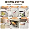 Pinza Anti-Escaldaduras de Acero Inoxidable del Fabricante, Pinza para Tazón de Acero Inoxidable de Gama Alta, Herramienta Pinza Antideslizante de Silicona para Tazón y Plato de Cocina en Microondas