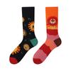 Calcetines asimétricos de diseño original AB para hombre y mujer, calcetines de algodón creativos de dibujos animados AB, estilo callejero de moda, personalidad