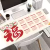 Calendário 2026 Ano do Cavalo Texto Criativo Mouse Pad de Ano Novo Grande High-End Espessado Resistente à Sujeira Resistente ao Desgaste Tapete de Mesa
