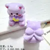 Lindo Gato con Lazo Estéreo Accesorios de Resina DIY Pegamento de Crema Llavero de Coche Hecho a Mano Colgante Pequeño Venta al Por Mayor
