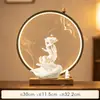 Lámpara Zen Círculo Mano de Buda Flor de Loto Quemador de Incienso de Flujo Inverso Hogar Interior Retro Quemador de Sándalo Quemador de Incienso Quemador de Aromaterapia Adornos