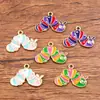 Múltiples Dijes de Aleación para Manualidades Chapado en Oro KC Animales Esmaltados Caballo Hormiga Oruga Insecto Caracol Colgantes Accesorios