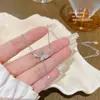 Collar de Perla y Pedrería Mariposa, Diseño de Nicho Estilo Ins de Lujo Ligero, Cadena para Clavícula con Elegancia de Hada, Nuevo Accesorio