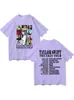Ropa de mujer de manga corta de comercio exterior estilo Taylor Swift transfronteriza Europa y Estados Unidos algodón transfronterizo Camiseta Taylor camiseta para mujer molde
