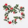 Simulación de Ratán de Rosas de 10 Cabezas Decoración de Techo para Tubo de Aire Acondicionado de Sala de Estar para Bloquear Enredaderas y Plantas Amazon Transfronterizo