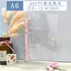 Capa de Planejador A5A6 Transparente Simples Armazenamento Caderno com Argolas Recarregável Capa de PVC para Folhas Soltas