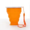 A2576 Copo de Água Dobrável de Silicone Portátil para Exterior Copo de Água Retrátil Multifuncional Copo Dobrável de Silicone Doce para Enxaguante Bucal