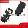 PJ-327 resistente a alta temperatura patch SMT 3.5mm suporte de fone de ouvido horizontal soquete de áudio para fone de ouvido 3.5