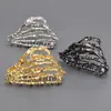 Pinza de Garra de Mano de Fantasma Gótico Plisada Tocado de Alta Gama Pinza para el Cabello Parte Posterior de la Cabeza Recogido Pinza de Tiburón de Metal Accesorios para el Cabello de Halloween